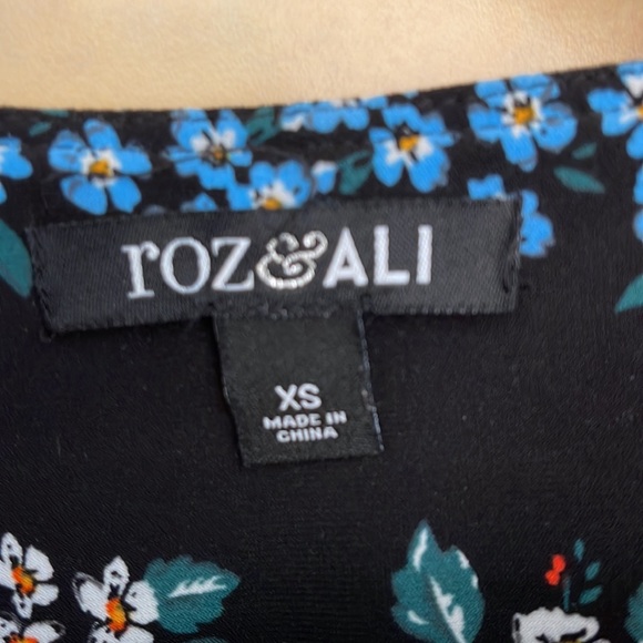 Roz & Ali small floral jersey dress size XS - Picture 3 of 5